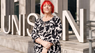 Andrea Egan, General Secretary of UNISON, photographed at UNISON HQ on Euston Road, London. March 2026.