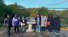 UNISON members in our regional Black members self organised group pose for a photo by Clifton Suspension Bridge in Bristol