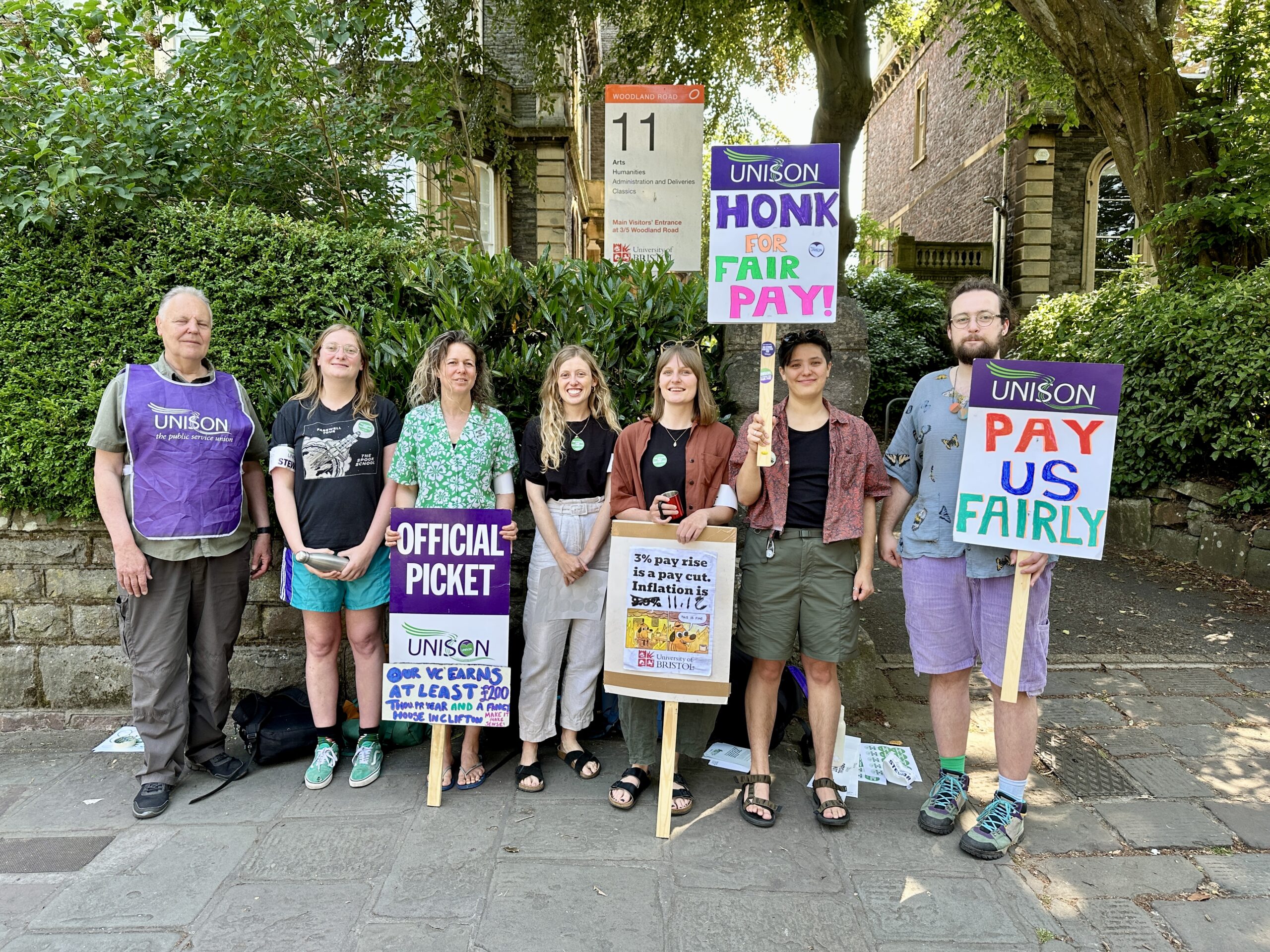 Picket lines confirmed for University of Bristol strike action UNISON