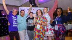 Somerset Local Government and Community branch collect their Branch of the Year award.