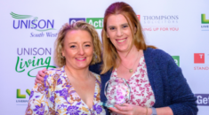 Derriford reps collect their award at Get Active in Croyde Bay.