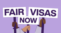 Fair Visas Now - decorative graphic.